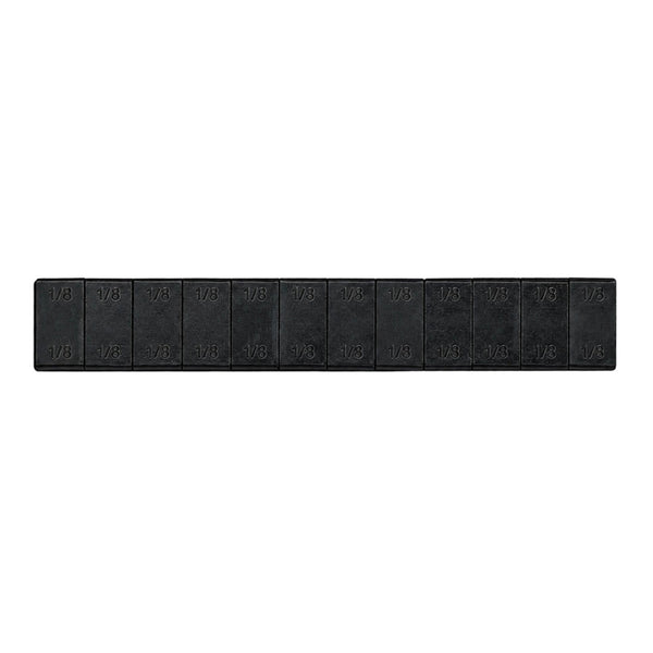 WHEEL WEIGHTS 1/8 OZ BLACK 12 PCS/48 STRIPS/BOX