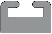 HYFAX SLIDE BLACK 58.13" GARLAND# 29-58.13-2-01-01