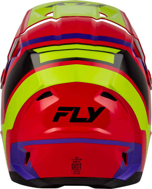 KINETIC SCRAP HELMET RED/HI-VIS/PURPLE/BLACK