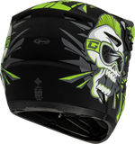 YOUTH MX-46Y UNSTABLE HELMET MATTE BLACK/GREEN YL