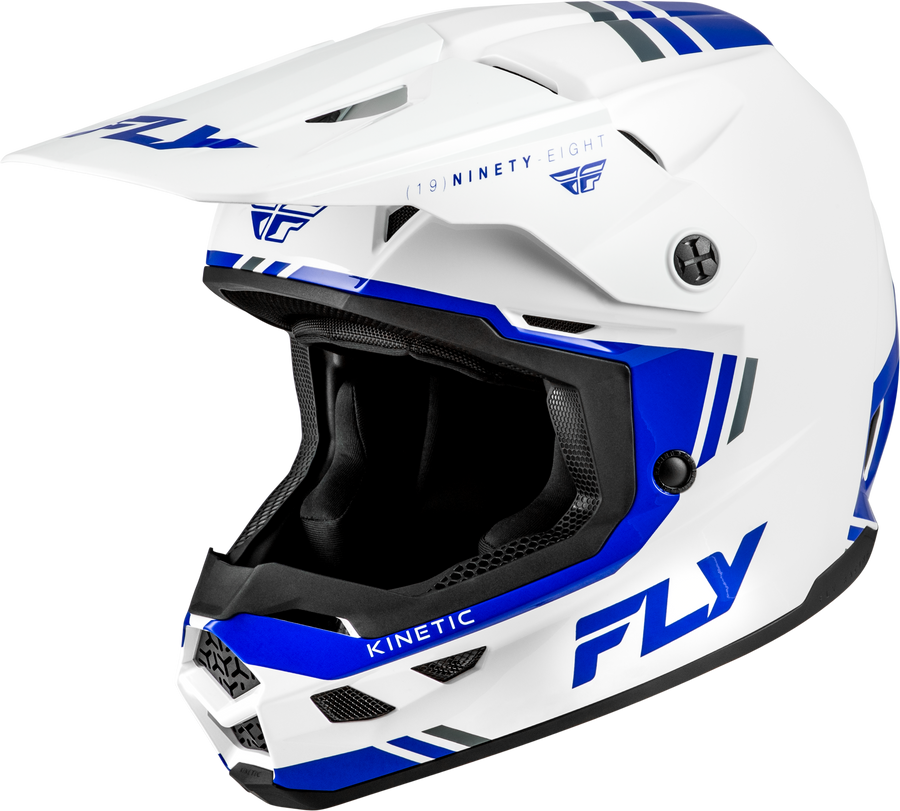 KINETIC VERDICT HELMET WHITE/BLUE/GREY 2X