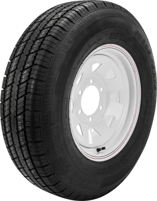 TRAILER TIRE AND WHEEL ASSEMBLY WHITE | TA2056060-71R225E-A