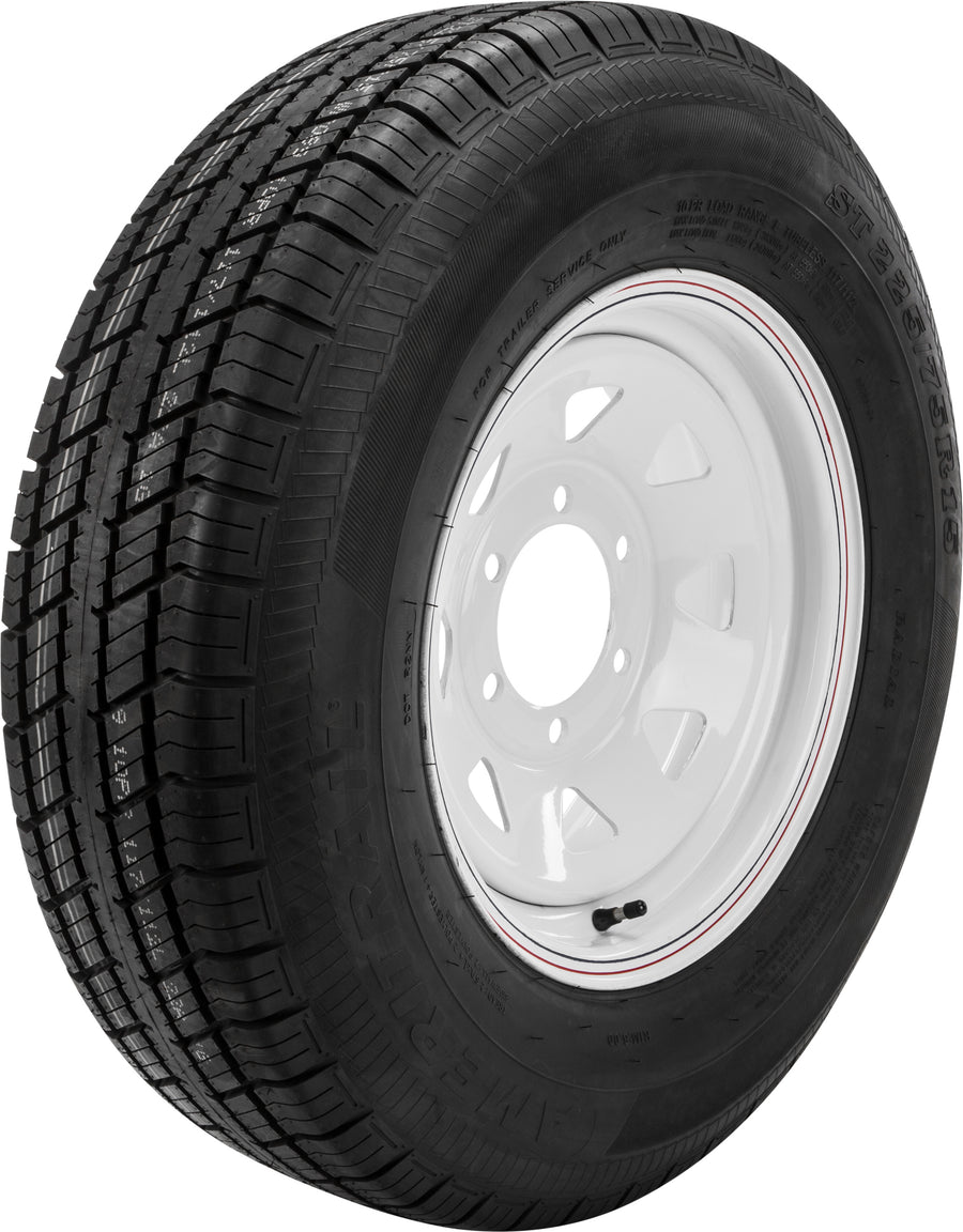 TRAILER TIRE AND WHEEL ASSEMBLY WHITE | TA2056060-71R225E-A