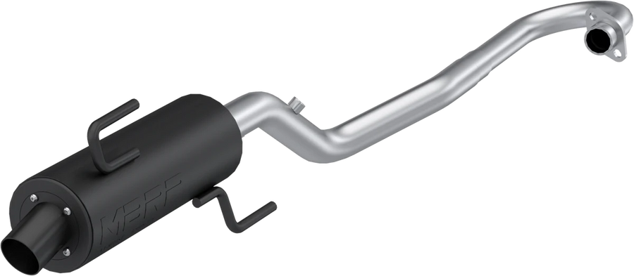 SINGLE SLIP-ON SYSTEM W/ PERFORMANCE MUFFLER BLK | AT-8111P