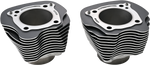 BIG BORE CYLINDER M8 124 BLACK W/MACHINED FINS  PR