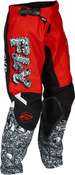 YOUTH KINETIC MUTANT PANTS RED/WHITE/BLACK SZ 18