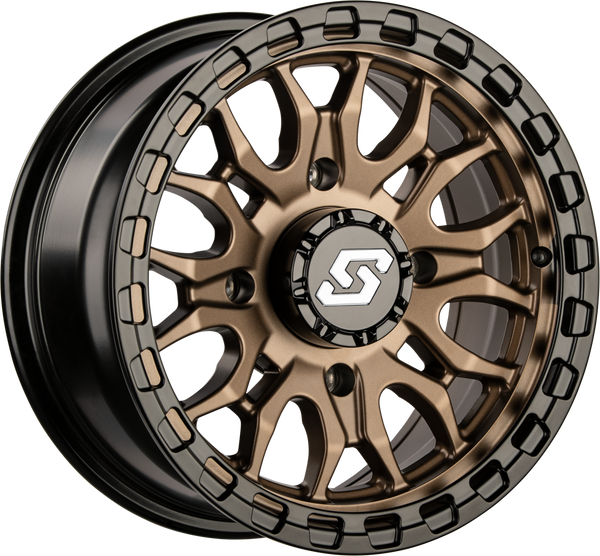 IGNITION WHEEL 15X7 4/137 +10MM BRONZE/BLK