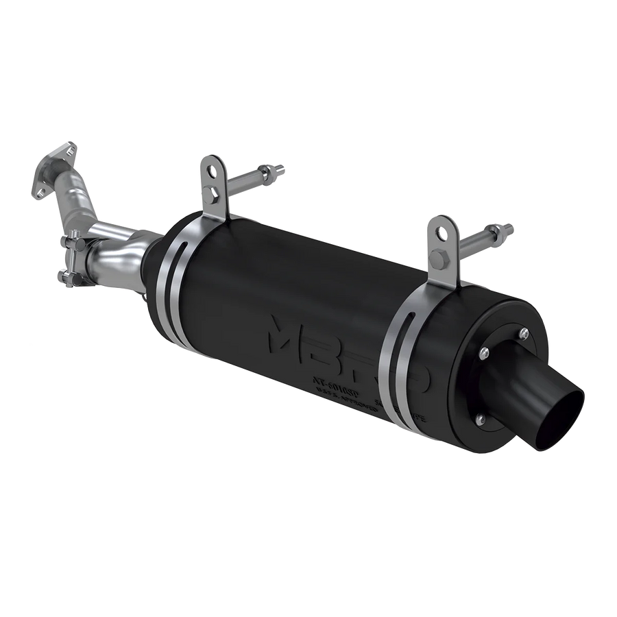 SINGLE SLIP-ON SYSTEM W/ 4.25" SPORT MUFFLER BLK | AT-6600SP