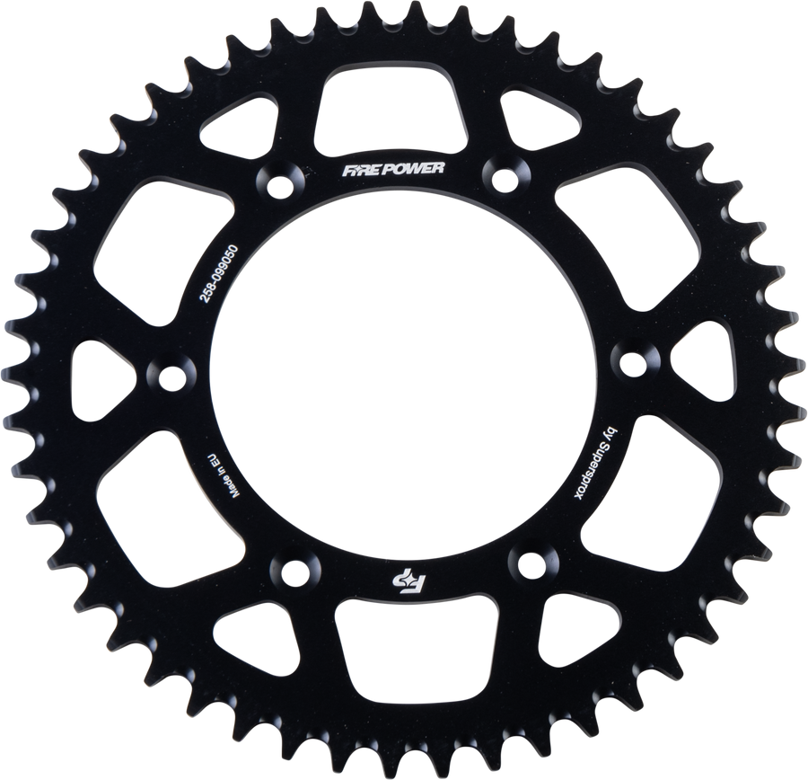 REAR SPROCKET ALUMINUM 50T BLK | FPA-990-50-BLK