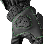 S1 GLOVE BLK/FLO-GREEN LEATHER