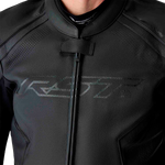S1 D3O LEATHER JACKET BLACK XL