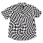 TRIP SS BTN SHRT BLK/WHT 3X