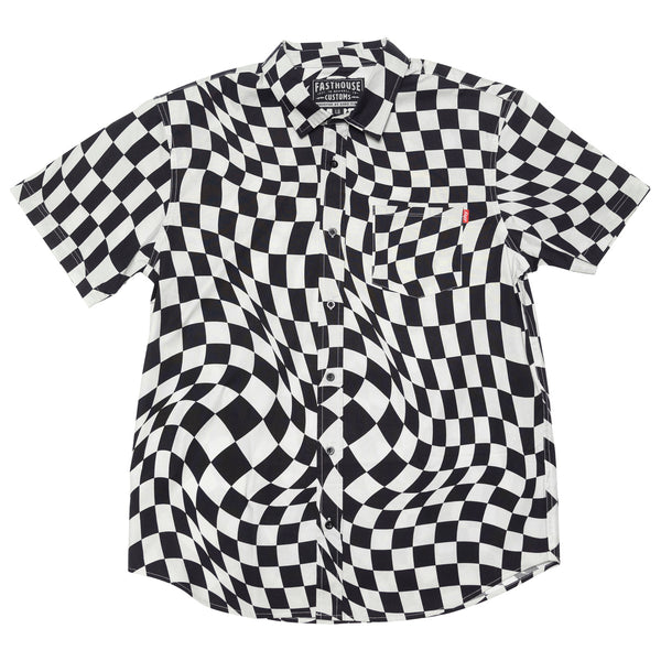 TRIP SS BTN SHRT BLK/WHT