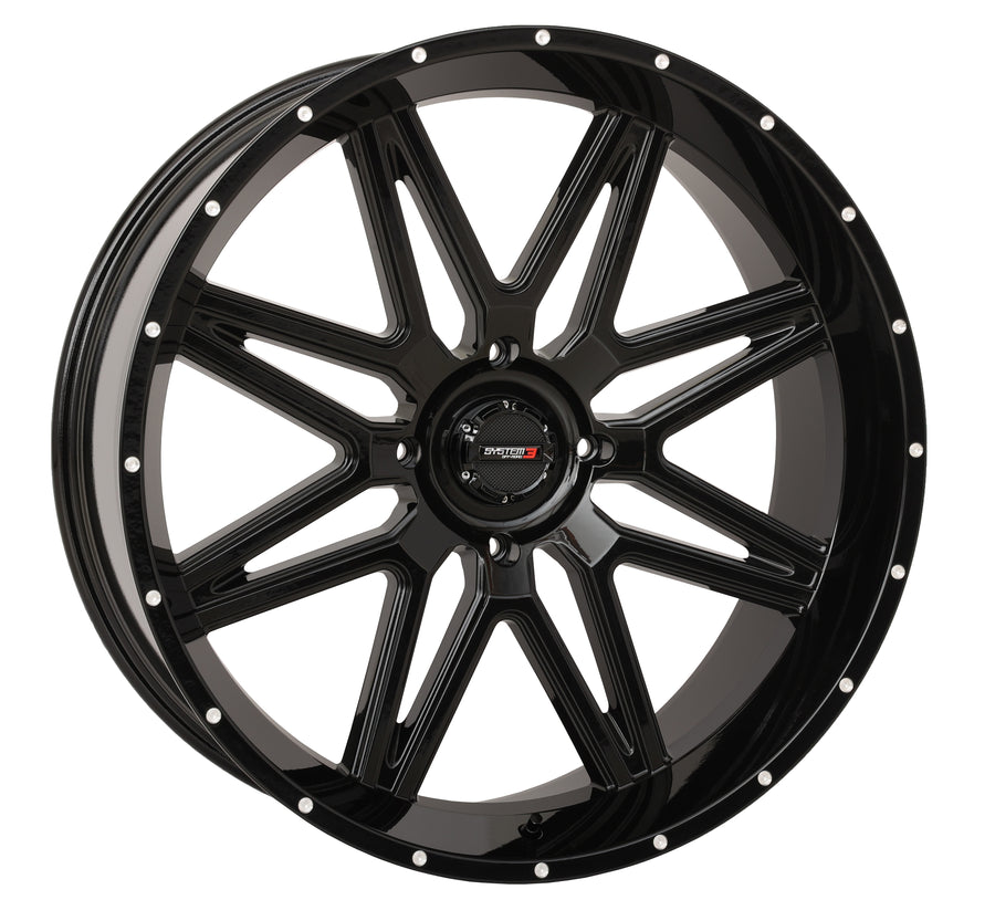 ST7 WHEEL 24X9 5+4 (0MM) 4/156 GLOSS BLACK | 24S3-7156