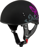 HH-65 CORVUS HELMET MATTE BLACK/PURPLE/GREY LG