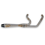 INTMDTR M8 SOFTAIL MID BRUSHED SS W/BLACK END CAP | 930-02624