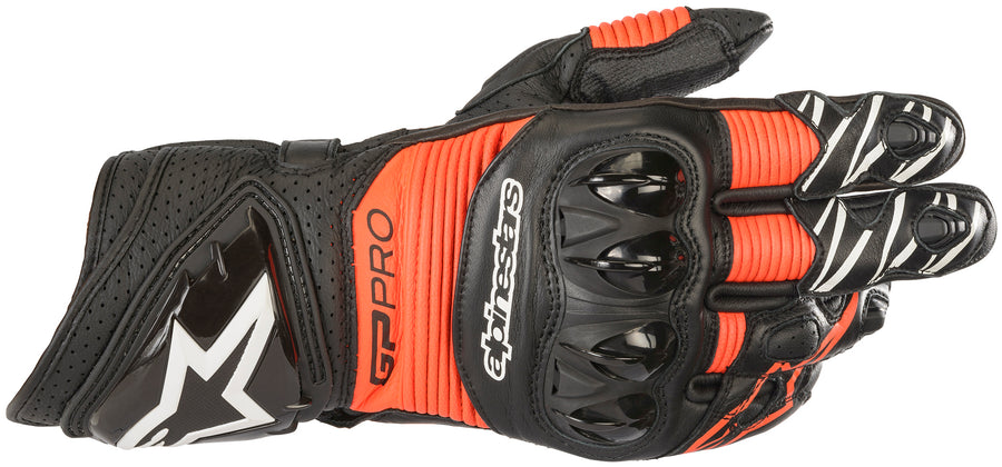 GP PRO RS3 GLOVE BK RD FL