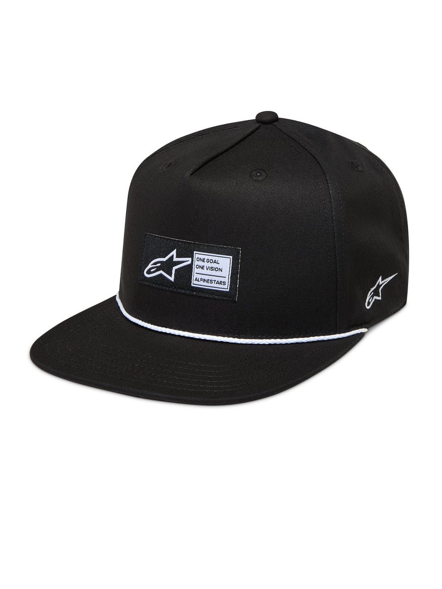 LABEL SNAPBACK HAT BLACK