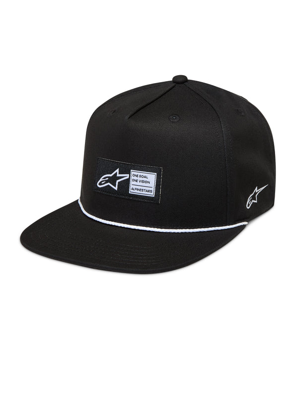 LABEL SNAPBACK HAT BLACK