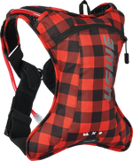 OUTLANDER 2L HYDRATION PACK FLANNEL RED/BLACK