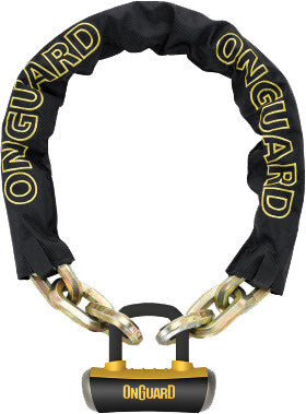 BEAST 8016L CHAIN WITH U-LOCK BLACK/YELLOW 6 FT | 45008016L