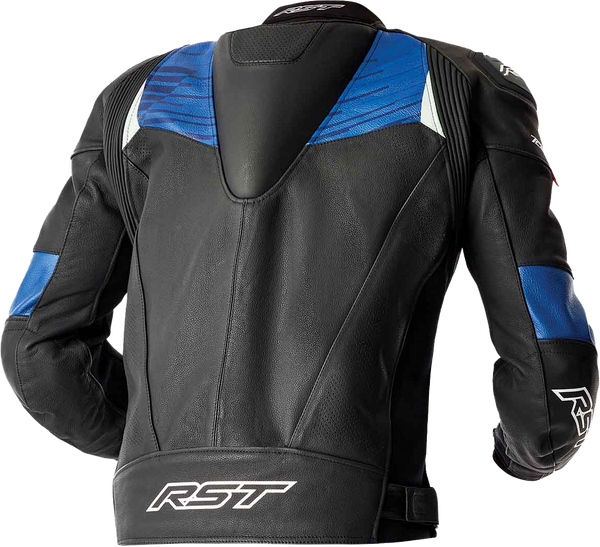 TRACTECH EVO D3O JACKET BLK/BLUE LEATHER