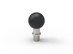 1" BALL W/M10X1.5 PITCH MALE THREAD