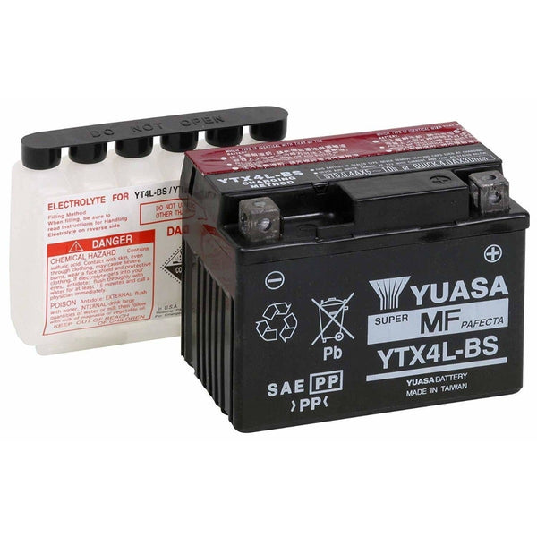 Yuasa Battery - YTX4L - AGM, Factory Activated*