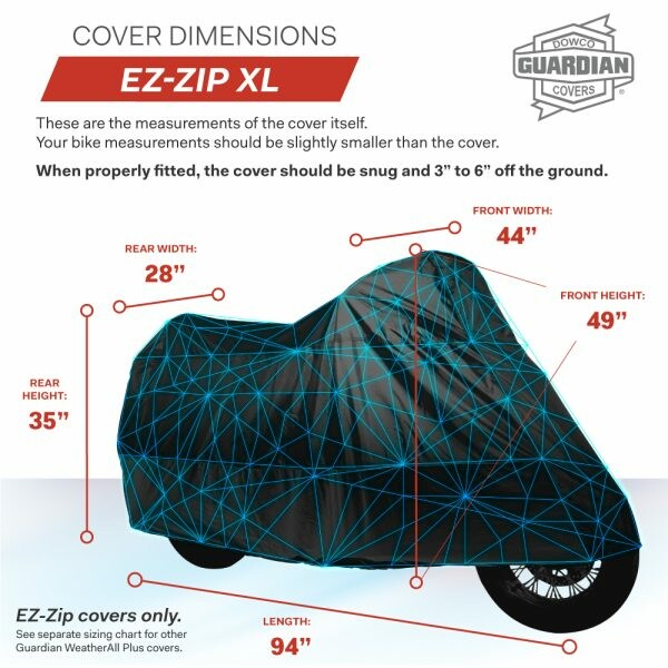 Weatherall Plus EZ-Zip Motorcycle Cover