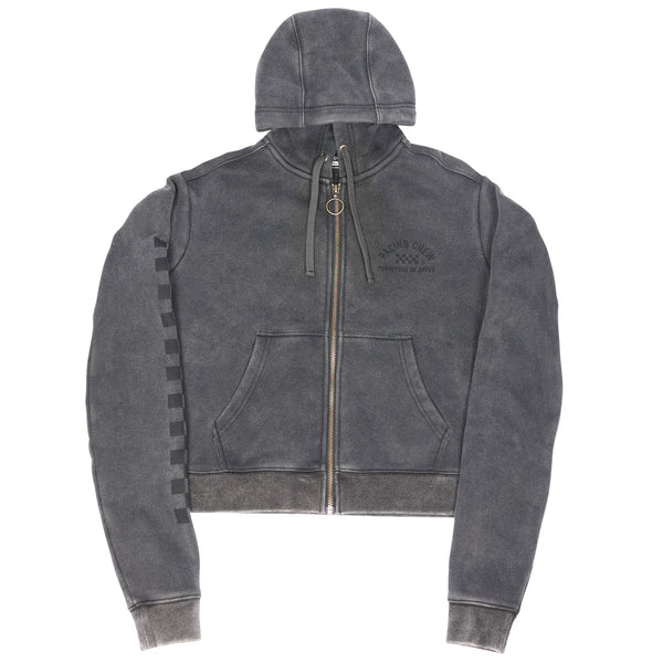 WM DISCORD CROP ZIPUP BLK