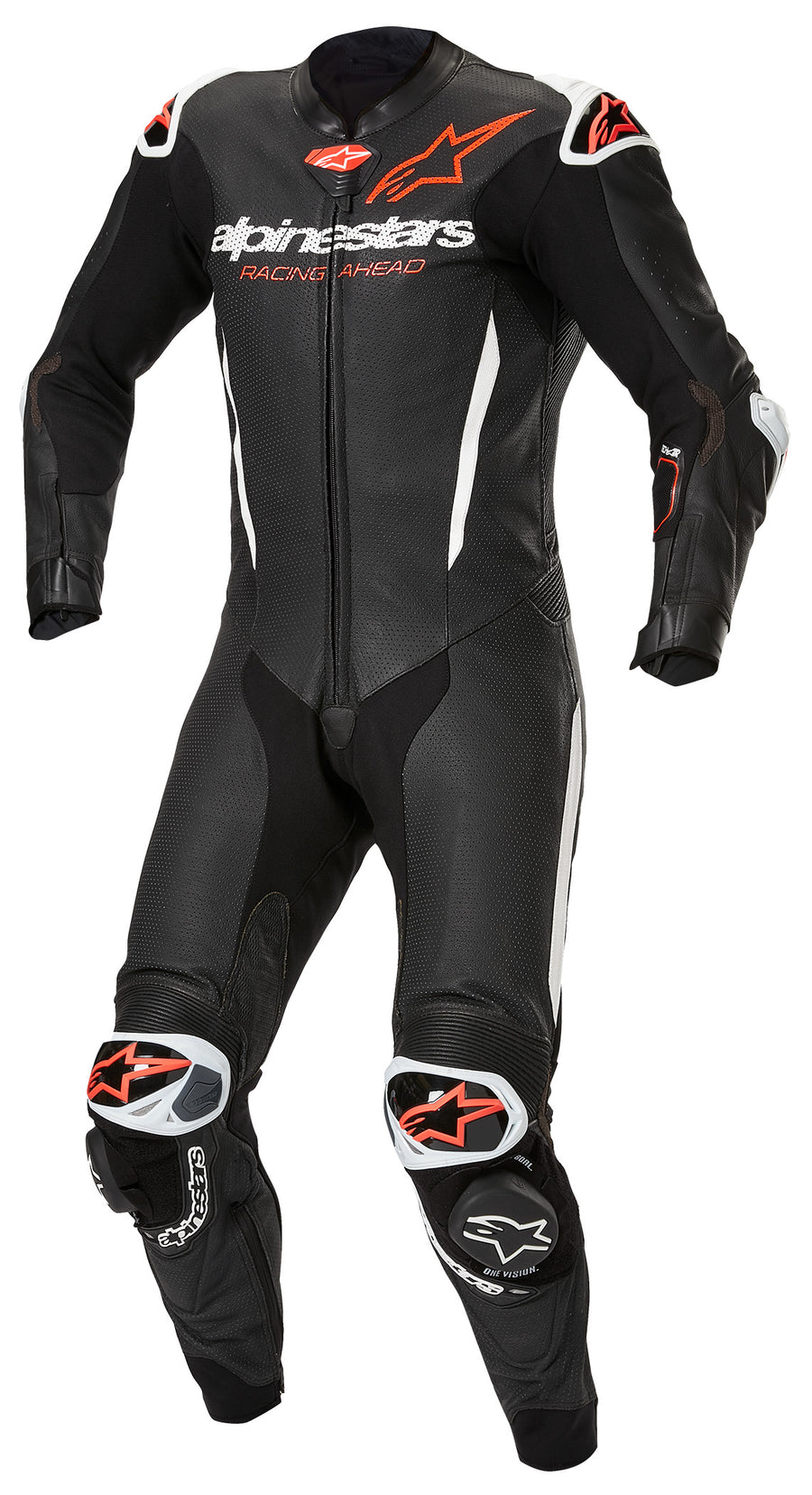 GPR7 1PC SUIT BK WHT RED