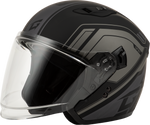 OF-87 DUKE HELMET MATTE BLACK/GREY XS