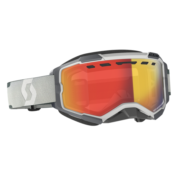 FURY SNOWCROSS GOGGLE GREY LS RED CHROME LENS | 278604-0011341