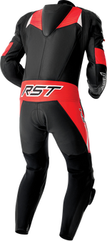 TRACTECH EVO D3O SUIT BLK/FLO RED LEATHER