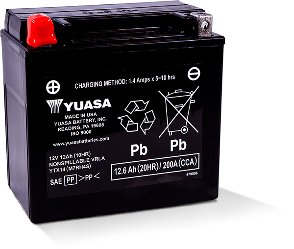 BATTERY YTX14 SEALED FACTORY ACTIVATED
