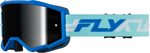 ZONE GOGGLE BLUE/WHITE W/ BLACK MIRROR/SMOKE LENS