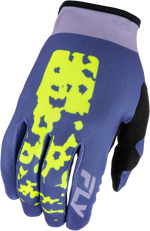 GIRL'S LITE FLAKE GLOVES LAVENDAR/BLUE/YELLOW YL