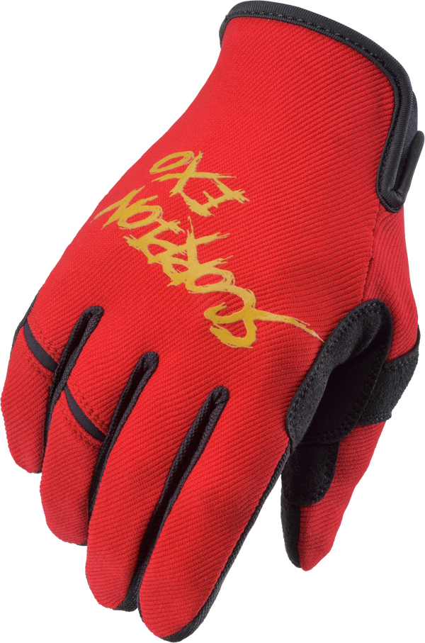 AIR-STRETCH GLOVES GRIND RED/GOLD