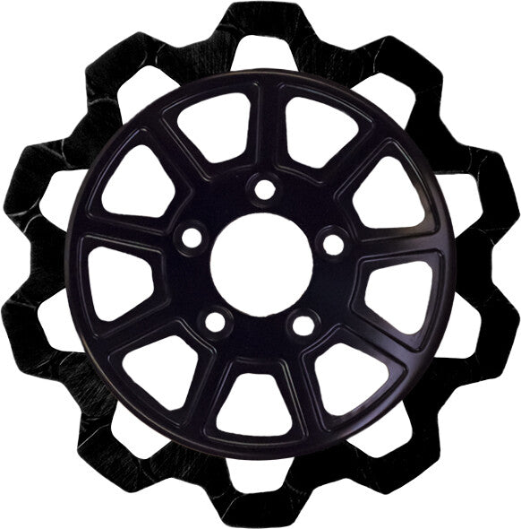 9 SPOKE ROTOR FRONT BLK/BLK BOW TIE 11.5"