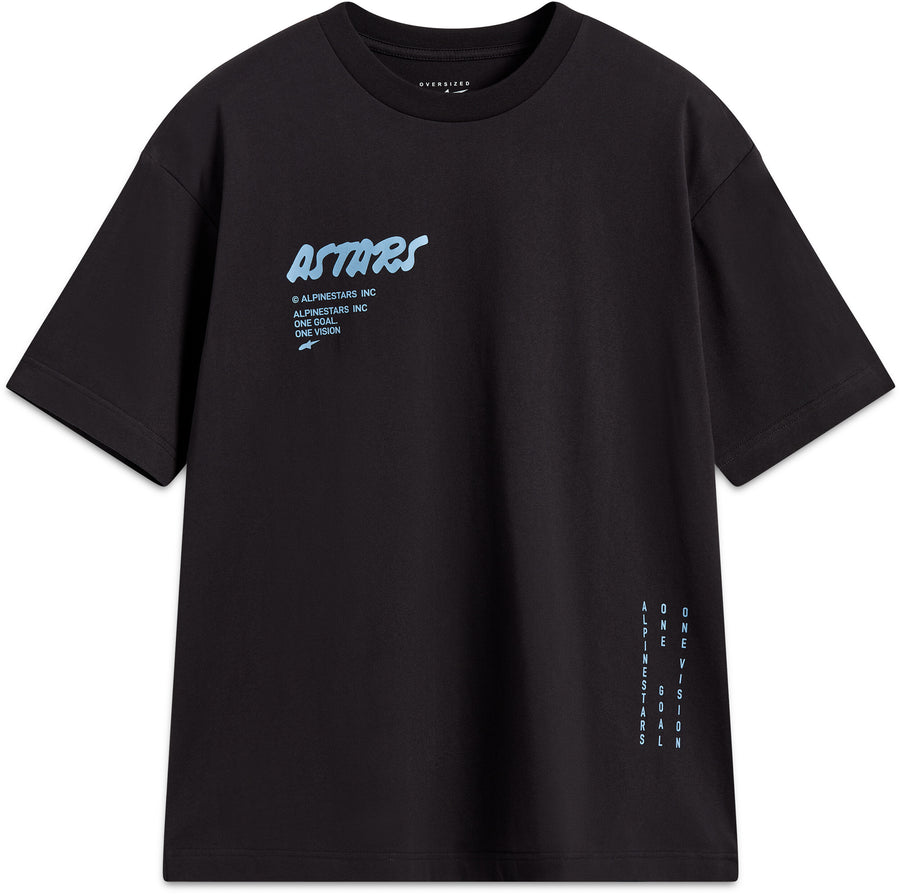 CHALK OVERSIZED SS CSF TEE BLACK