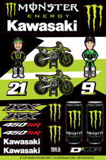 Kawasaki Decal Sheet