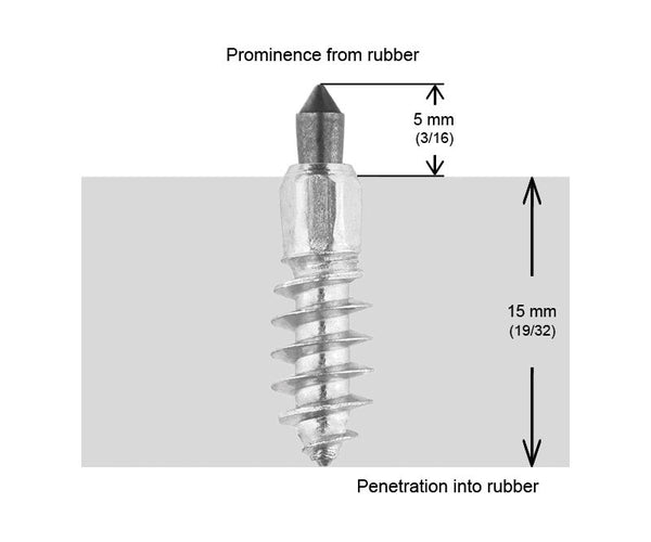 3/4"-20MM STANDARD SCREW STUDS QTY 200 | ST-20200R