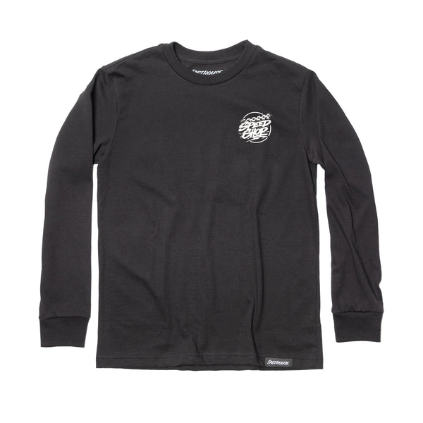 YOUTH BURNER LS TEE BLACK