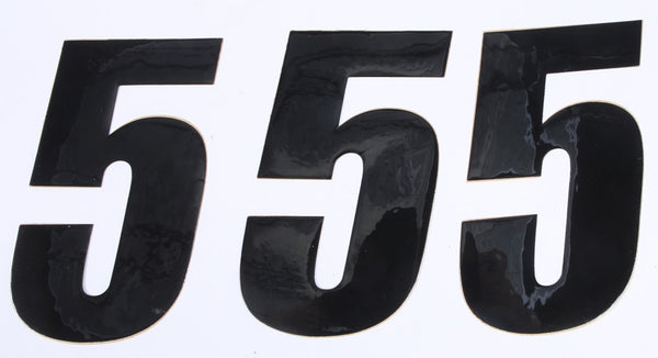 NUMBER 5 BLACK 6" 3/PK | 45-26-5
