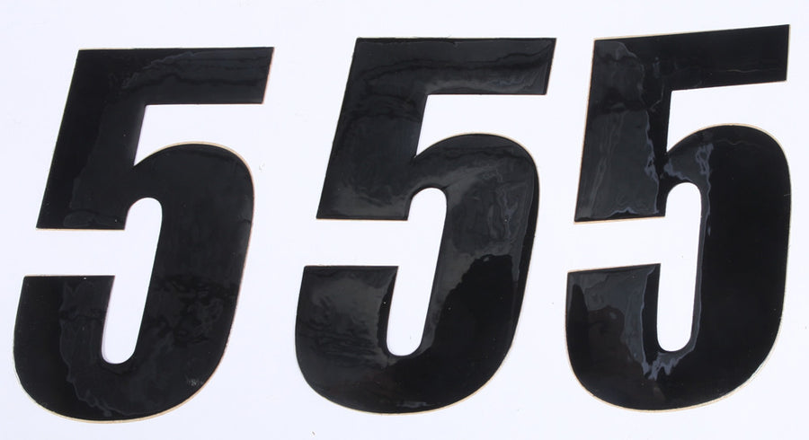 NUMBER 5 BLACK 6" 3/PK | 45-26-5