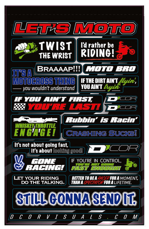 KIDS MOTO TALK DECAL SHEET | 40-90-114