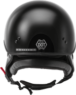 HH-65 HALF HELMET FULL DRESSED BLACK 2X