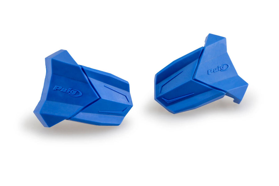 RUBBER END REPLACEMENT FRAME SLIDER R19 PAIR BLUE