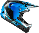WERX-R FLOW CARBON HELMET BLACK CARBON/BLUE/WHITE XS