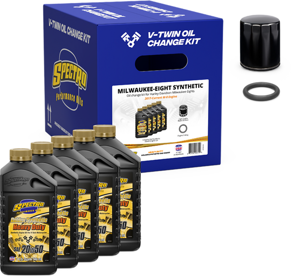 V-TWIN ENGINE OIL CHG KIT M8 SYNTHETIC | 311887